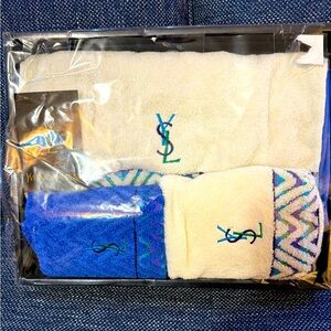 YSL AUTHENTIC BATH TOWEL SET. NIB. NWOT.